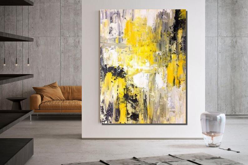 Modern Wall Art Painting, Large Contemporary Abstract Artwork, Acrylic Painting for Living Room