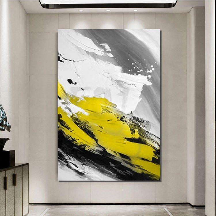 Contemporary Canvas Artwork, Large Modern Acrylic Painting, Wall Art for Dining Room, Hand Painted Wall Art Painting