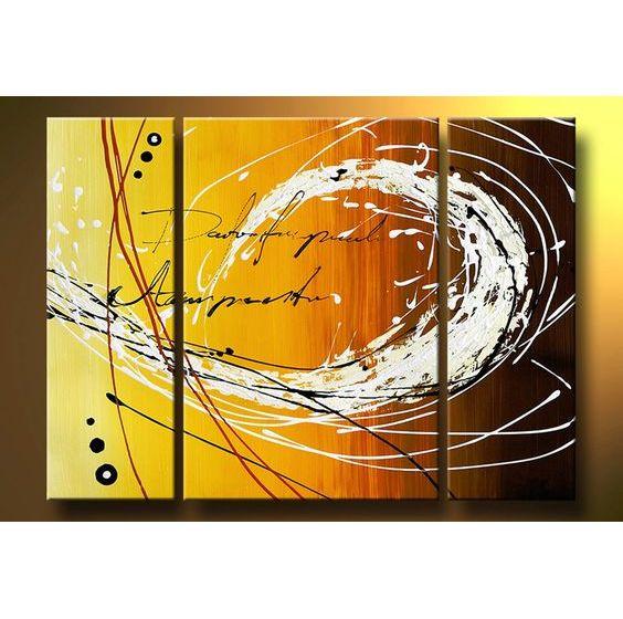 Bedroom Wall Art Paintings, Modern Abstrct Painting, Living Room Wall Art Ideas, 3 Piece Canvas Paintnig, Large Abstract Paintings