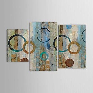 Modern Wall Art Paintings, 3 Piece Wall Art, Abstract Acrylic Paintings, Hand Painted Acrylic Paintings