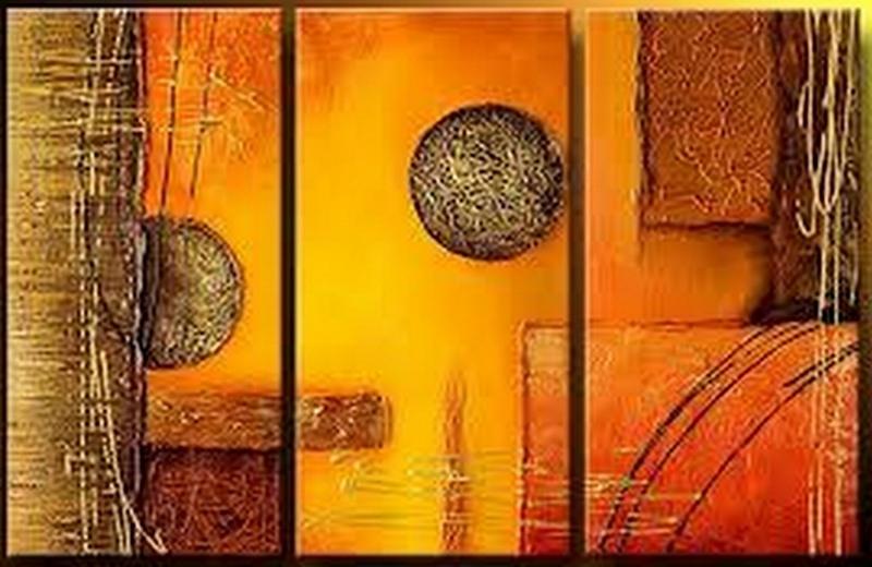 Heavy Texture Acrylic Painting, Dining Room Wall Art Paintings, 3 Piece Art Painting, Heavy Texture Paintings, Contemporary Wall Art Painting