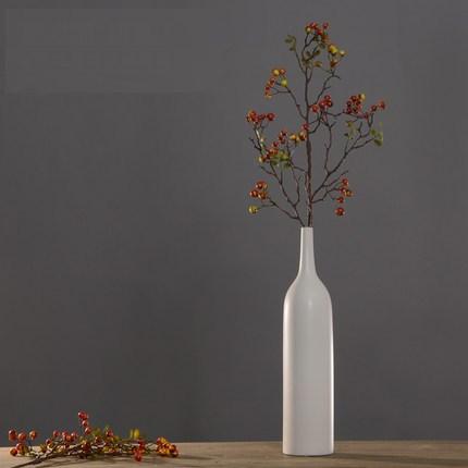 Rustic Artificial Autumn Fruit, Stem 28" Tall, Flower Arrangement, Botanicial Plant