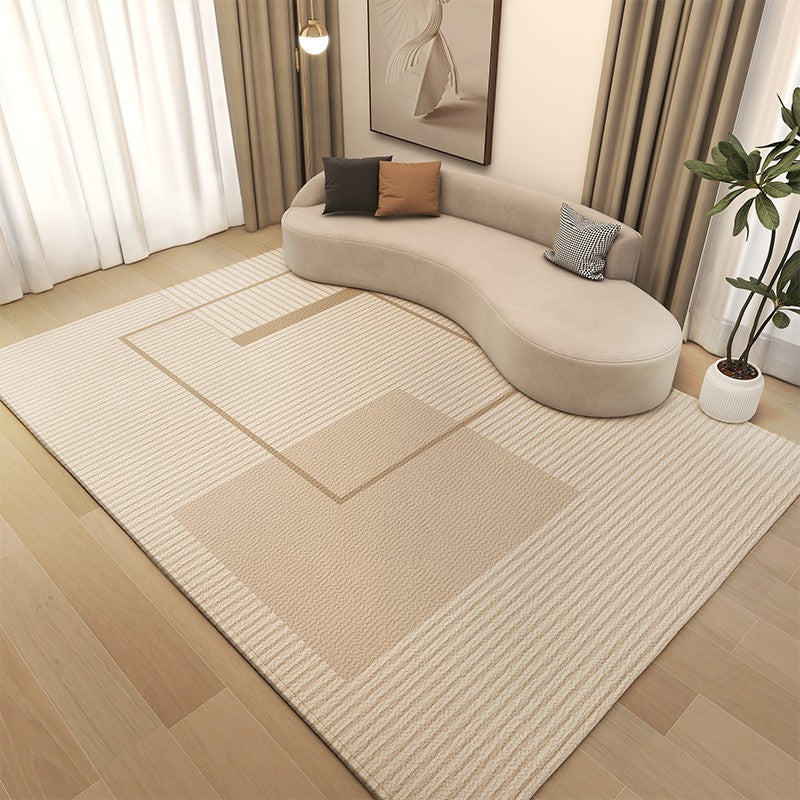 Cream Color Carpets for Bedroom, Large Modern Rugs for Living Room, Modern Rugs under Dining Room Table, Contemporary Modern Rugs Next to Bed