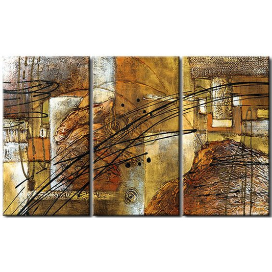 Texture Artwork, Abstract Painting on Canvas, 3 Piece Wall Art, Modern Acrylic Paintings, Wall Art Paintings