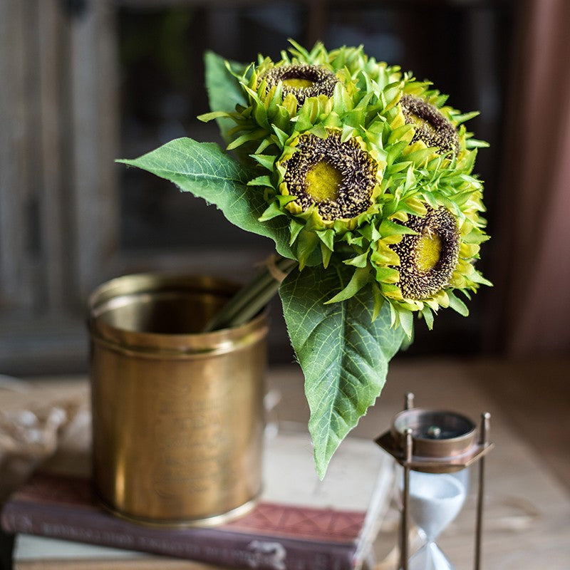 Unique Flower Arrangement for Home Decoration, A Bunch of Sunflowers, Bedroom Flower Arrangement Ideas, Beautiful Artificial Flowers for Living Room