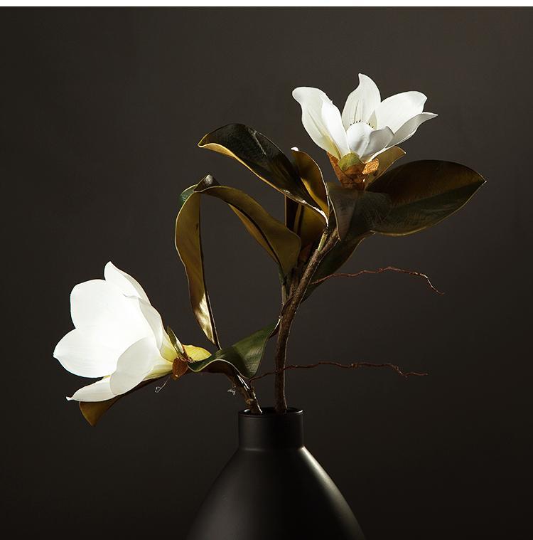 Large White Magnolias Artificial Flowers, Artificial Botany Plants, Magnolia Flower, Silk Flower Arrangement