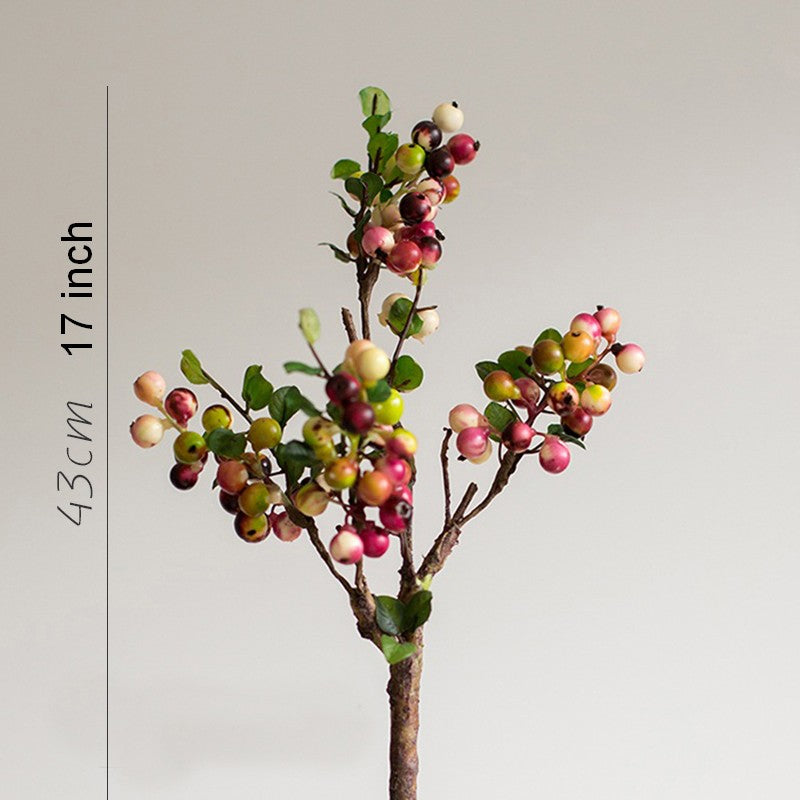 Cranberry Fruit Branch, Flower Arrangement Ideas for Living Room, Unique Artificial Flowers for Home Decoration, Spring Artificial Floral for Bedroom