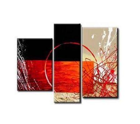 Bedroom Wall Art Paintings, Living Room Wall Painting, 3 Piece Canvas Art, Abstract Painting on Canvas, Simple Modern Art