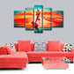 Extra Large Wall Art, African Woman Sunset Painting, Bedroom Canvas Painting, Buy Art Online