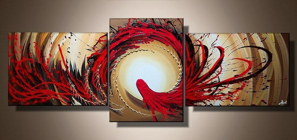 Abstract Canvas Art, Red Abstract Painting, Red Canvas Painting, Simple Modern Art, Living Room Canvas Paintings, Abstract Painting for Sale