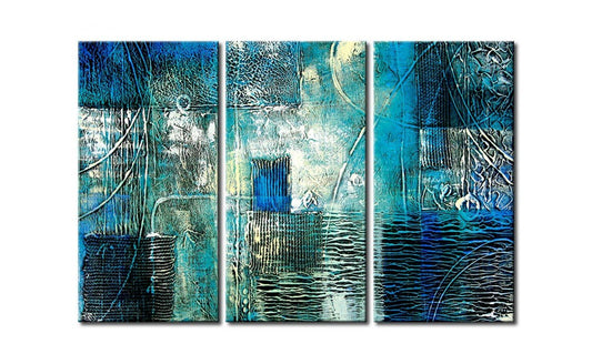 Texture Painting, Contemporary Art Painting, 3 Piece Wall Painting, Modern Acrylic Paintings, Bedroom Wall Art