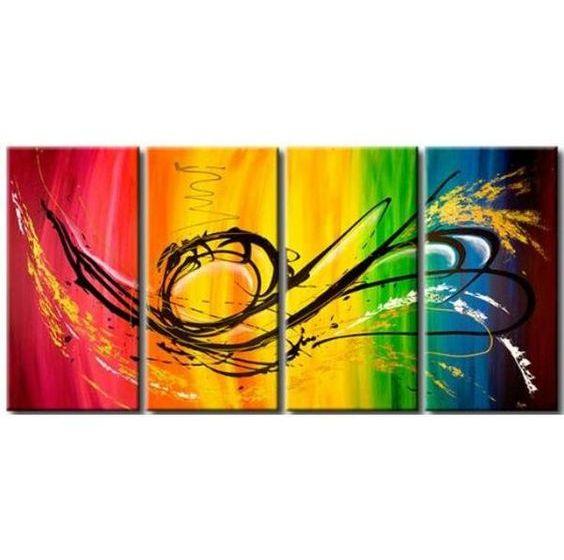 Simple Abstract Art, Dancing Lines Painting, Extra Large Painting for Sale, Dining Room Canvas Paintings, Contemporary Abstract Paintings