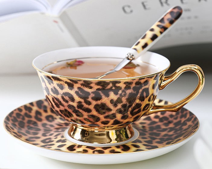 Creative Bone China Porcelain Tea Cup Set, Modern Ceramic Cups, Elegant Ceramic Coffee Cups, Unique Tea Cups and Saucers in Gift Box