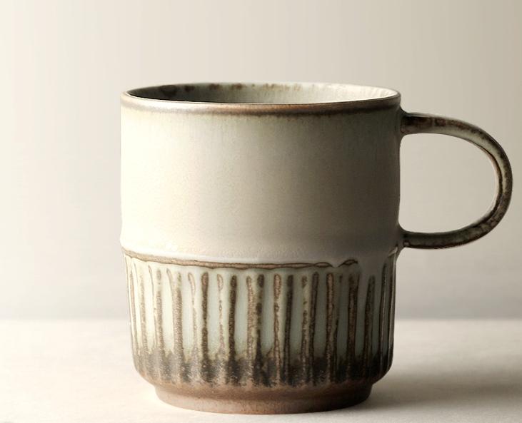 Elegant Porcelain Coffee Cups, Large Capacity Coffee Cup, Handmade Ceramic Coffee Mug, Large Pottery Coffee Cup, Large Tea Cup