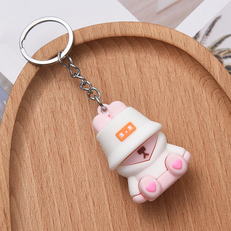 Cute Cartoon Bunny Rabbit Car Key Chain Pendant