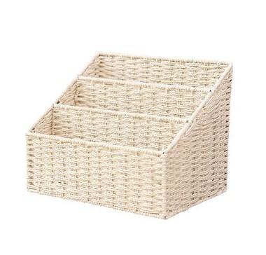 Woven Straw File Folder Racks, Storage File Folder, File Box