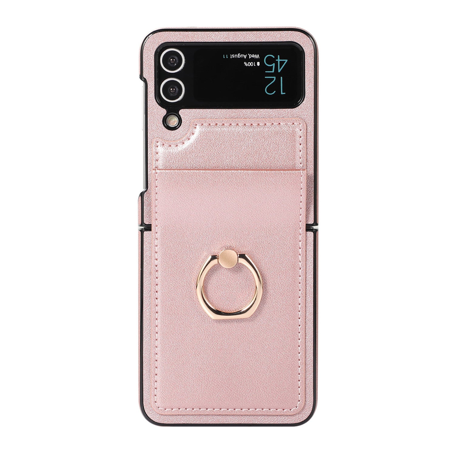 PU Leather Flip With Money Bag Clip Phone Case