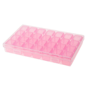 28 Slots Plastic Storage Box Case Diamond Painting Tools ktclubs.com