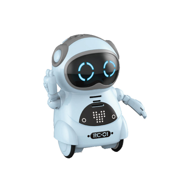 Pocket RC Robot Talking Interactive Dialogue Voice Recognition Record Singing Dancing Telling Story Mini RC Robot Toys Gift