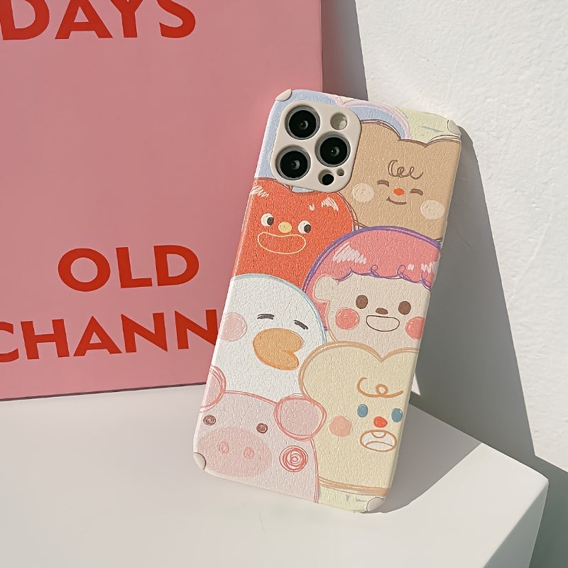 Original Cartoon Children's Fun Painting Imitation Leather All-inclusive Drop-proof  Mobile Phone Case