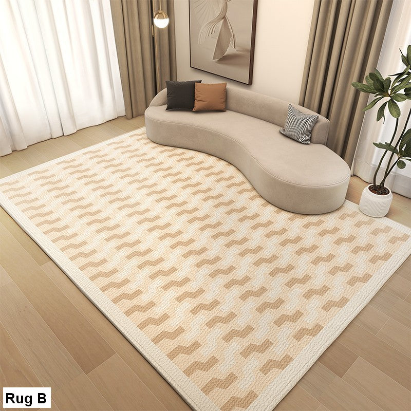 Cream Color Carpets for Bedroom, Large Modern Rugs for Living Room, Modern Rugs under Dining Room Table, Contemporary Modern Rugs Next to Bed