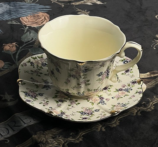 British Afternoon Tea Cup and Saucer in Gift Box, China Porcelain Tea Cup Set, Unique Tea Cup and Saucers, Royal Ceramic Cups, Elegant Vintage Ceramic Coffee Cups