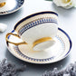 Porcelain Coffee Cups, Latte Coffee Cups, British Tea Cups, Tea Cups and Saucers, Coffee Cups with Gold Trim and Gift Box