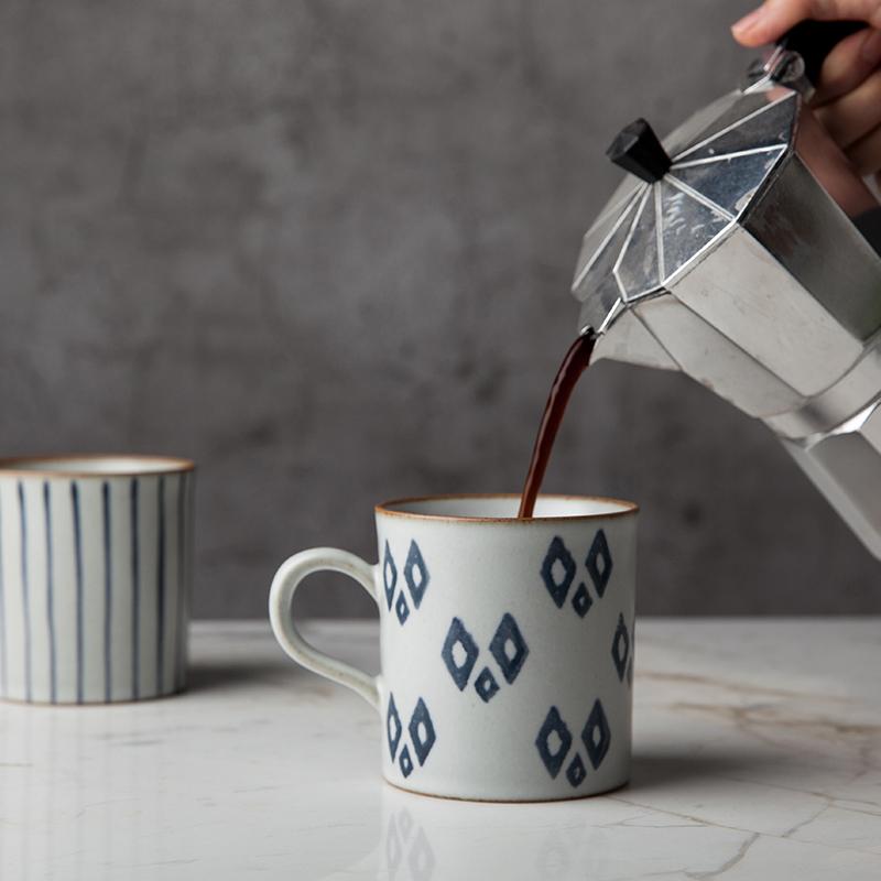 Pottery Tea Cup, Large Capacity Coffee Cup, Cappuccino Coffee Mug, Handmade Pottery Coffee Cup