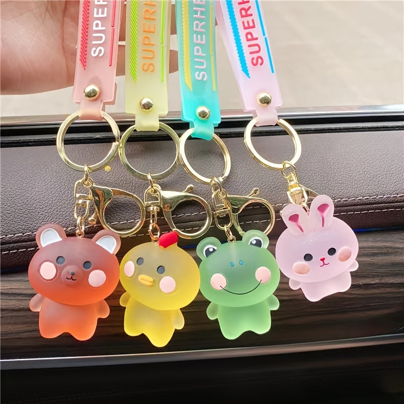 1 Pc Cute Cartoon Car Keychain