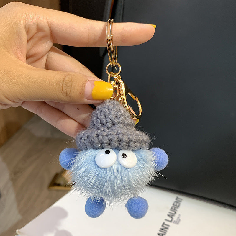 Fashion Plush Briquettes Doll Keychain