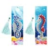 2pcs Diamond Painting Bookmark DIY Hippocampus Leather Tassel Book Marks Craft ktclubs.com