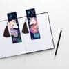 2pcs Diamond Painting Bookmark DIY Unicorns Leather Tassel Book Marks Craft ktclubs.com