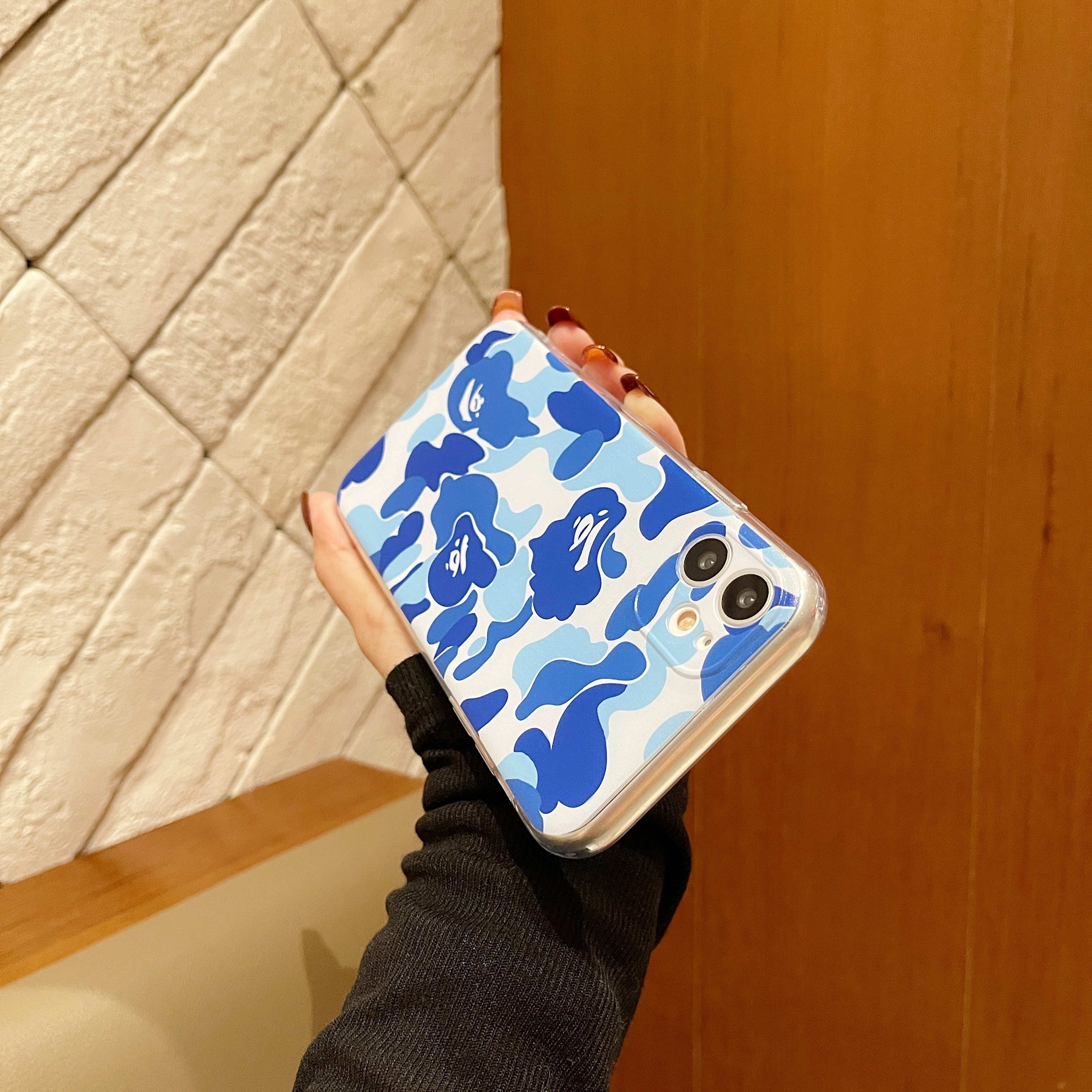 Camouflage Blue Pattern Phone Case