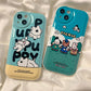 Cute Little Animals Playing In The Grassland Silicone Phone Case