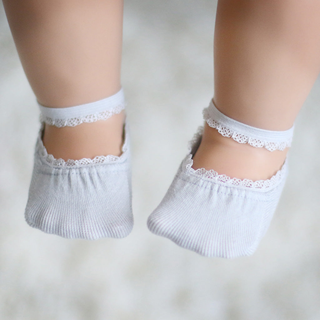 Baby Girl Lace Boat Socks