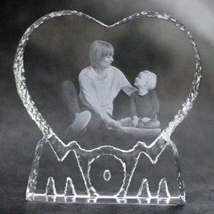 3D Crystal Photo Heart Gift for MOM,3D Engraved Crystal Photo Gift,Custom Photo Gift,Mothers Day Gift. ktclubs.com