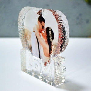 3D crystal Custom Photo printed on Love Crystal perfect for Mothers day ,Christmas gift,any holiday ,Custom Photo Crystal, wedding gift ktclubs.com