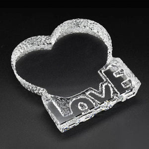 3D crystal Custom Photo printed on Love Crystal perfect for Mothers day ,Christmas gift,any holiday ,Custom Photo Crystal, wedding gift ktclubs.com