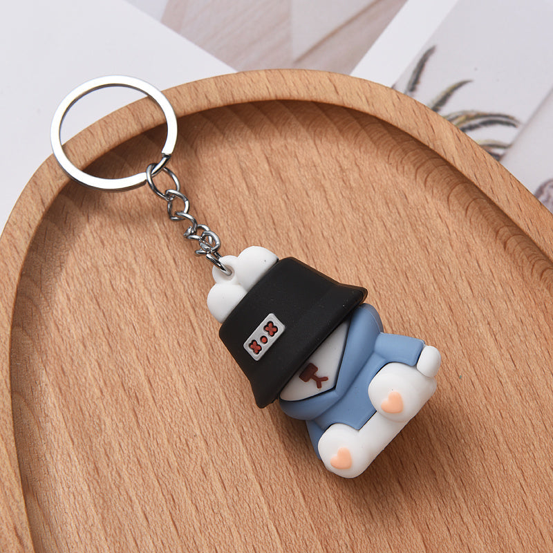 Cute Cartoon Bunny Rabbit Car Key Chain Pendant