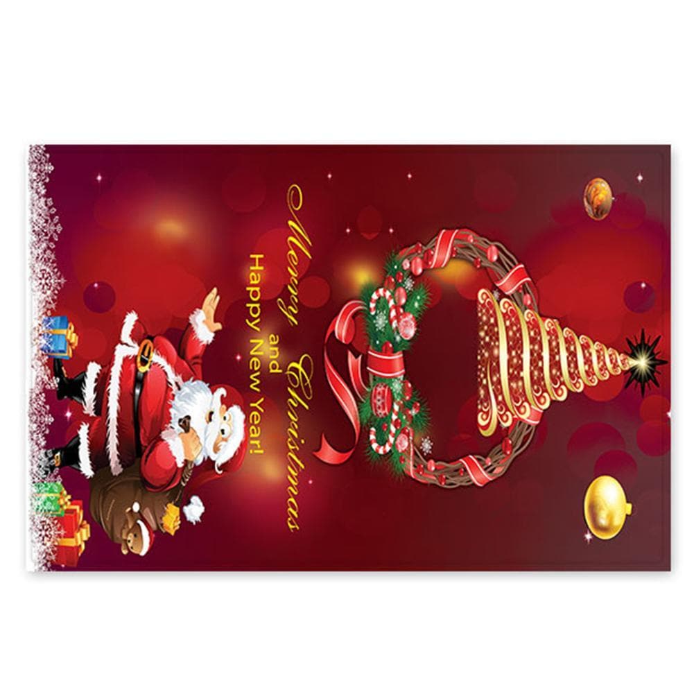 40x120cm Christmas Santa Claus Anti-slip Pad Kitchen Floor Mat Carpet Rug ktclubs.com