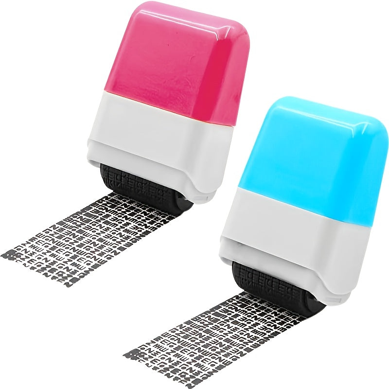 1pc Identity Protection Stamps Identity Theft Protection Stamps Roller Privacy Stamps(2.68X1.57X0.94in)