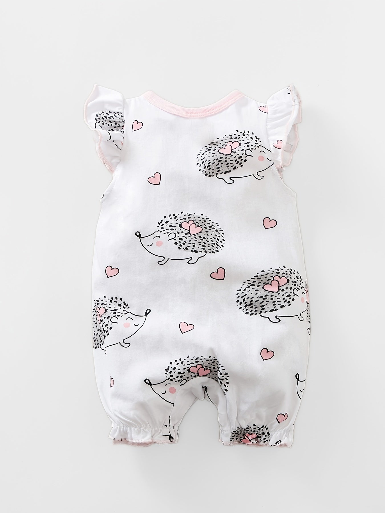 Baby Cotton Hedgehog Print Romper Jumpsuit Baby Clothes