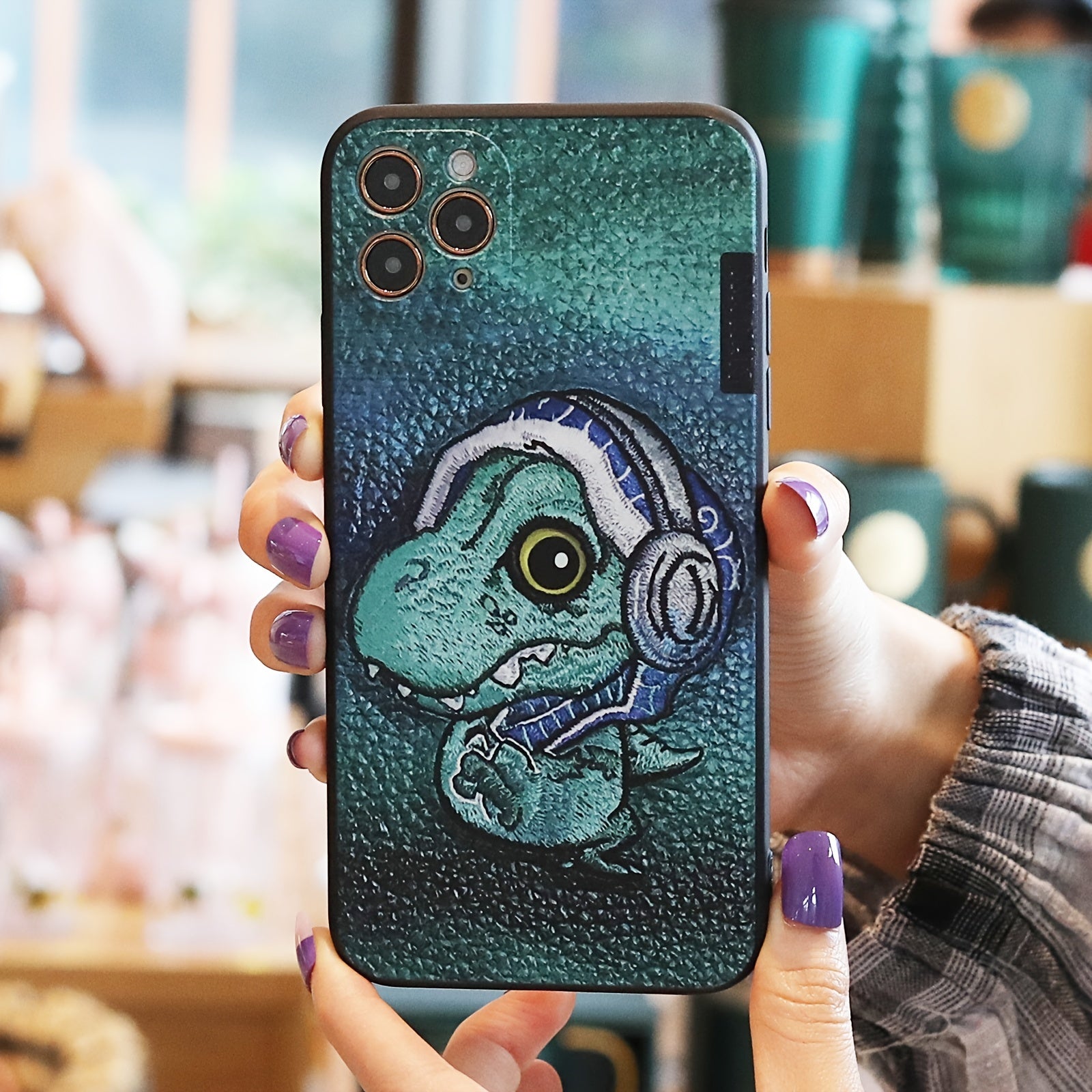 Lovely Green Dinosaurs Phone Case