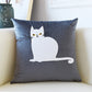 Lovely Cat Pillow Covers for Kid's Room, Modern Sofa Decorative Pillows, Cat Decorative Throw Pillows for Couch, Modern Decorative Throw Pillows