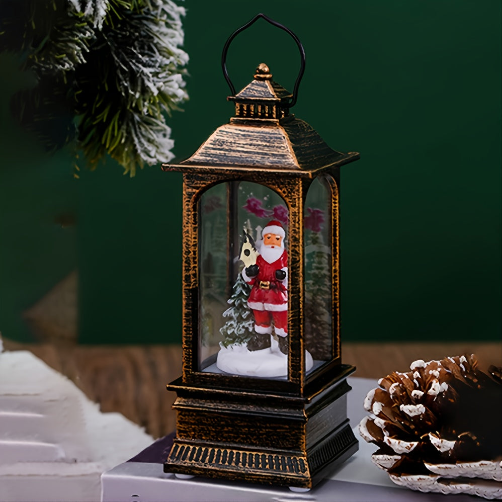 1pc Christmas Night Lamp, Christmas Lanterns, Home Decoration, Ideal Gifts, 5.5in/14cm*1.96in/5cm*1.96in/5cm