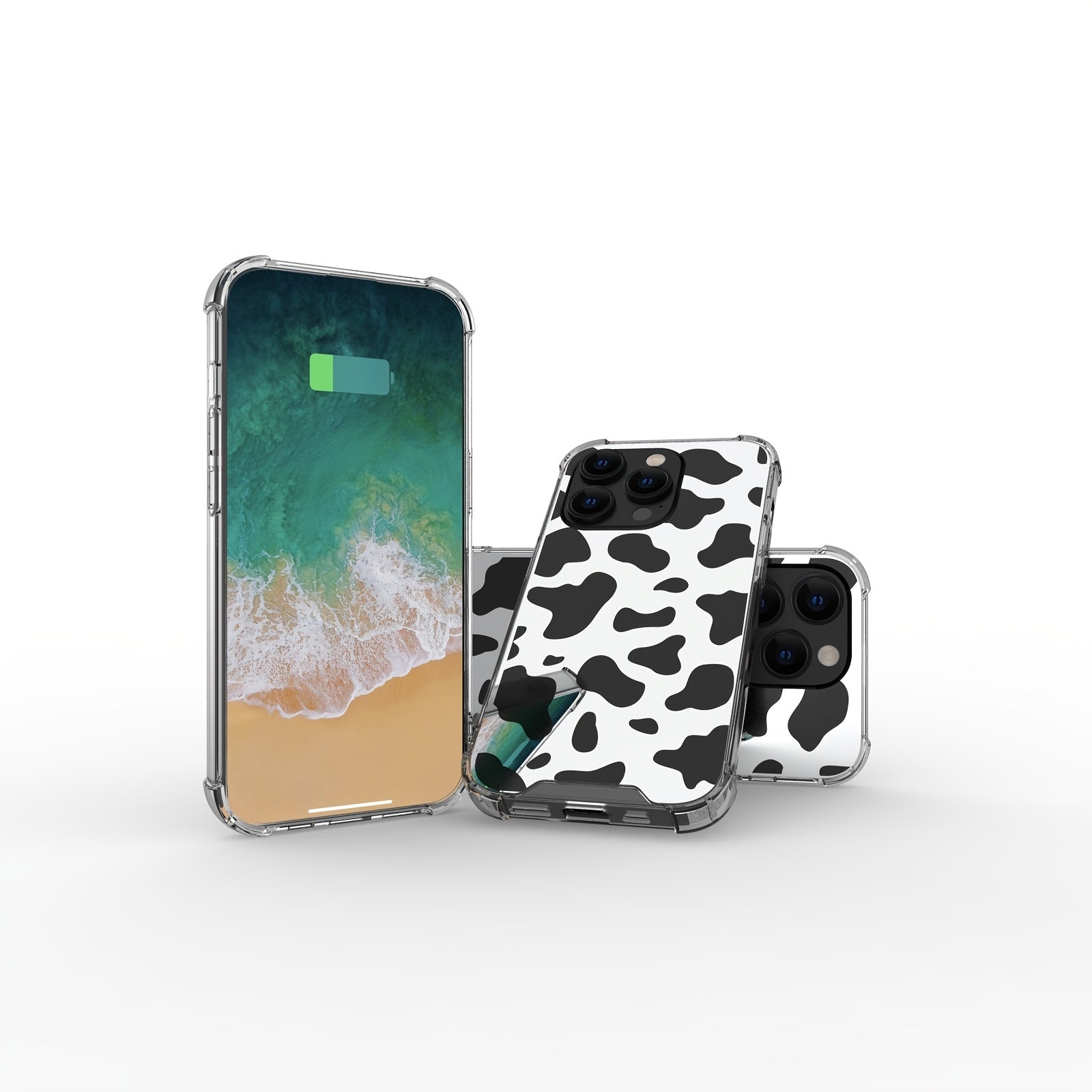 Dairy Cow Pattern Full Body Protection Heavy Duty Shockproof Drop Proof Phone Case