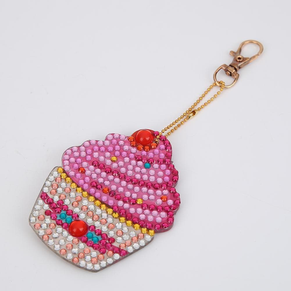 4pcs DIY Full Drill Special Shaped Diamond  Keychain ktclubs.com