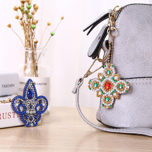 4pcs DIY  Mandala Full Drill Special Shaped Diamond  Keychain ktclubs.com