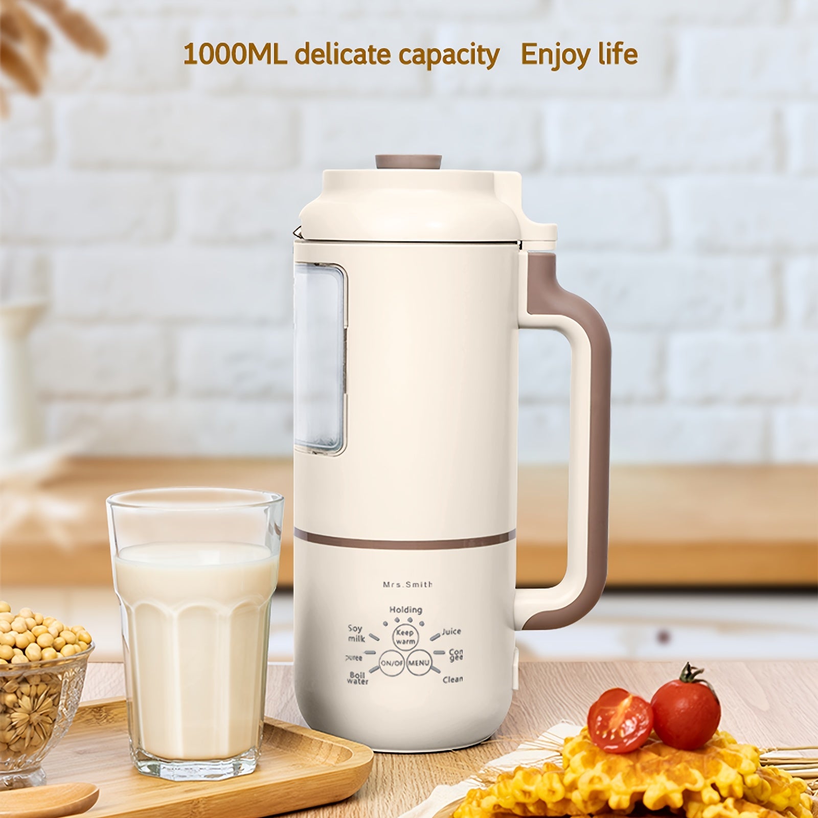 Mini Soybean Milk Maker - 1000ml can be juiced and filtered portable