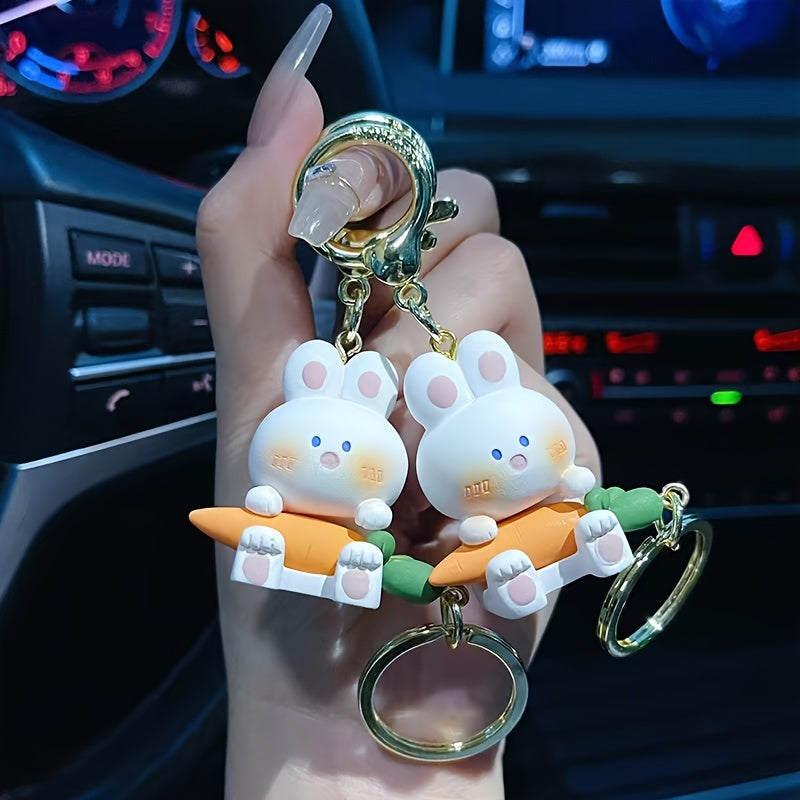 Set/2pcs Rabbit Keychain1.69"×0.98"